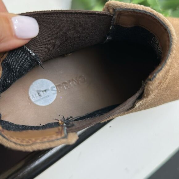 New!  Genuine Leather Chelsea Boots Brown Suede Size 7 gift - Picture 6 of 7